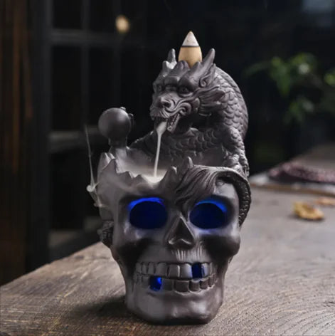 Skull Backflow Incense Burner